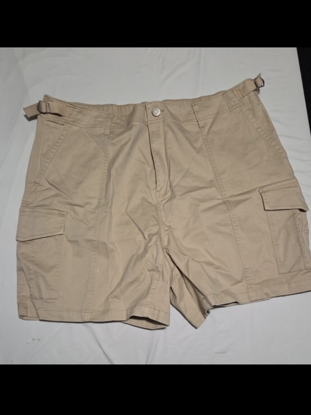 Terra & sky Women's 22w khaki cargo shorts #28